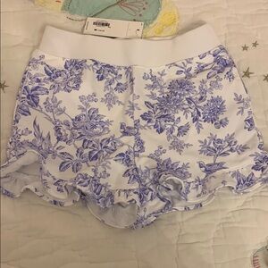 Janie and Jack Blue Floral Kids Shorts